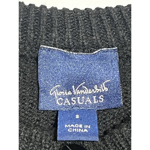 Nordic Fair Isle Knit Cardigan Womens S Reindeer Polar Bears Button Up Holiday - Picture 12 of 15